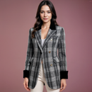 Casaco Xadrez Feminino Isadora